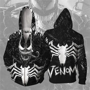Venom Spiderman 3d Print Hooded Jacket Mravel 4 Movie Anti-hero